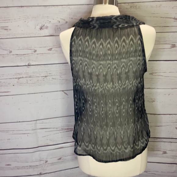 Cowl neck sheer tank Converse - Picture 3 of 5